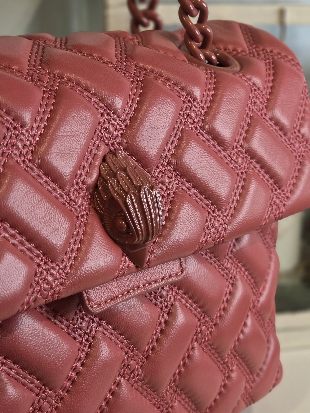 Kurt Geiger Kensington Drench Leather Shoulder Bag - Picture 2 of 14